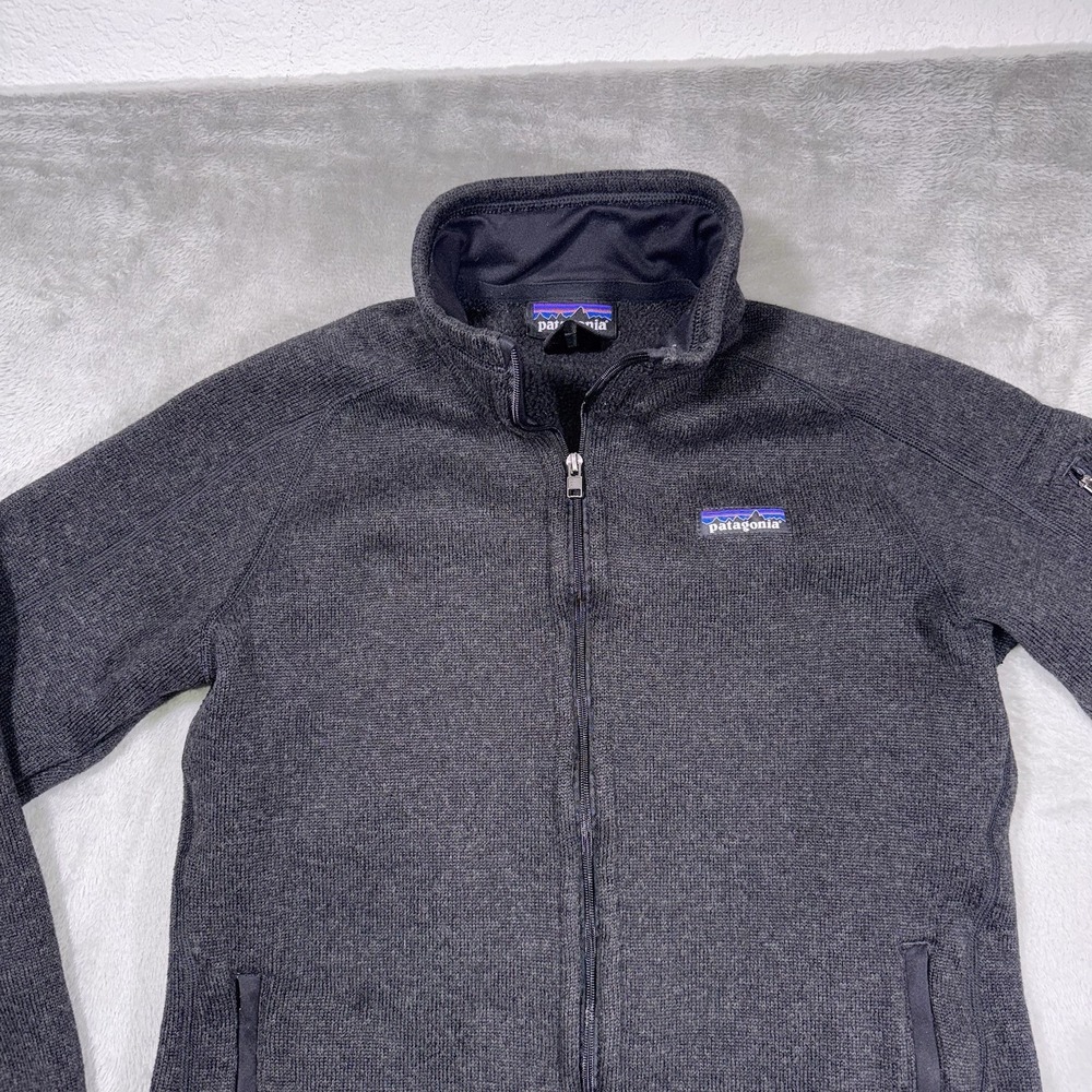 Patagonia Better Sweater Women Small Dark Grey Full Zip Fleece Jacket 25542